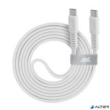 USB kábel, USB-C - USB-C, 1,2 m, RIVACASE "PS6005", fehér