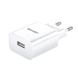 USB portos hálózati töltő 5V/2.1A Usams CC075 T18 fehér