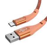 USB-ről USB-C-re Mcdodo Magnificence CA-7962 LED kábel, 1m (narancssárga)