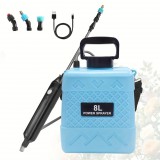 USB-tölthető elektromos permetező – 5 L akkumulátoros kanna, állítható fúvókákkal, vállpánttal