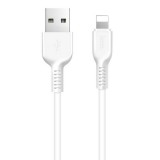 USB töltő- és adatkábel, Lightning, 200 cm, gyorstöltő, törésgátló, Hoco X20, fehér (RS83055) - Adatkábel