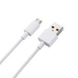 USB töltő- és adatkábel, microUSB, 80 cm, Xiaomi, fehér, gyári (73734) - Adatkábel