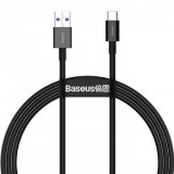 USB töltő- és adatkábel, USB Type-C, 100 cm, 6000 mA, 66W, törésgátlóval, gyorstöltés, Baseus CATYS-01, fekete (RS104816) - Adatkábel