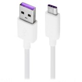 USB töltő- és adatkábel, USB Type-C, 100 cm, Huawei, fehér, gyári (RS77795) - Adatkábel