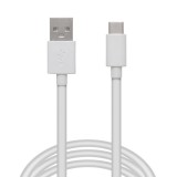 USB töltő- és adatkábel, USB Type-C, 200 cm, fehér (101729) - Adatkábel