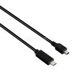 USB Type-C - mini USB 0,75m fekete adatkábel (HAMA_135744)
