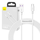 USB-USB-C Baseus Superior sorozatú kábel, 66 W, 2 m (fehér)