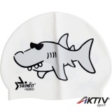 Úszósapka Swimfit cápás fehér