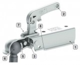 Utánfutó kapcsolófej szögletes 40mm