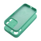 Utángyártott 2mm Apple iPhone 15 Pro Max szilikon hátlap tok, mentazöld