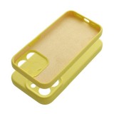 Utángyártott 2mm Apple iPhone 15 Pro Max szilikon hátlap tok, sárga
