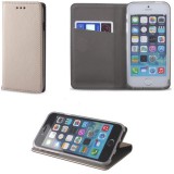 Utángyártott Apple iPhone 11 Pro, Oldalra nyíló tok, stand, Smart Magnet, Arany