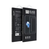 Utángyártott Apple iPhone 13 Pro Max, 5D Full Glue hajlított tempered glass kijelzővédő üvegfólia, fekete