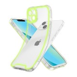 Utángyártott Apple iPhone 14 Pro foszforeszkáló / sötétben világító szilikon tok, sárga