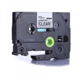 Utángyártott BROTHER TZe131 szalag szalagkazetta 12mm x 8m átlátszó alapon fekete felirat, öntapadós