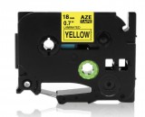 Utángyártott BROTHER TZe641 szalagkazetta 18mm x 8m sárga alapon fekete felirat