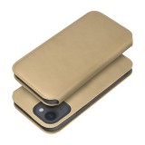 Utángyártott Dual Pocket Xiaomi Redmi Note 12 5G, flip tok, arany