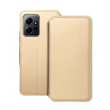Utángyártott Dual Pocket Xiaomi Redmi Note 12 5G, flip tok, arany