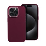 Utángyártott Frame iPhone 15 Pro közepesen ütésálló tok kameravédő kerettel, lila