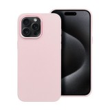 Utángyártott Frame iPhone 15 Pro Max közepesen ütésálló tok kameravédő kerettel, rózsaszín
