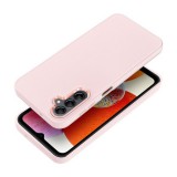 Utángyártott Frame Samsung Galaxy A14 4G/A14 5G  közepesen ütésálló tok kameravédő kerettel, rózsaszín