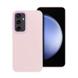 Utángyártott Frame Samsung Galaxy S23 FE közepesen ütésálló tok kameravédő kerettel, rózsaszín