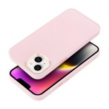 Utángyártott Frame Xiaomi Redmi 12C közepesen ütésálló tok kameravédő kerettel, rózsaszín