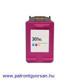 Utángyártott HP 301XL Color  (CH564EE) színes  tintapatron