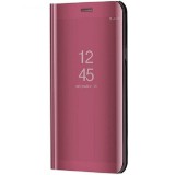 Utángyártott Huawei Y6p, Oldalra nyíló tok, hívás mutatóval, Smart View Cover, Vörösarany