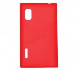 Utángyártott LG Optimus L5 E610, TPU szilikon tok, Piros