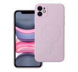 Utángyártott Magsafe szilikon tok Apple iPhone 11, rózsaszín