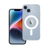 Utángyártott Magsafe szilikon tok Apple iPhone 14, átlátszó