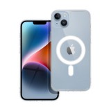 Utángyártott Magsafe szilikon tok Apple iPhone 14 Plus, átlátszó