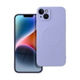 Utángyártott Magsafe szilikon tok Apple iPhone 14 Plus, lila