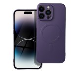 Utángyártott Magsafe szilikon tok Apple iPhone 14 Pro Max, sötét lila