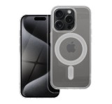 Utángyártott Magsafe szilikon tok Apple iPhone 15 Pro, átlátszó