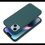 Utángyártott Matt Apple iPhone 15 szilikon tok, zöld (5903396219559)