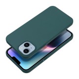 Utángyártott Matt Apple iPhone 16 szilikon tok, sötétzöld