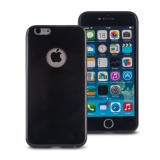 Utángyártott Microsoft Lumia 550, TPU szilikon tok, ultravékony, csillámporos, Fekete