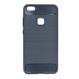 Utángyártott Motorola Moto Z2 Play, TPU szilikon tok, közepesen ütésálló, szálcsiszolt, karbon minta, Szürke