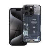 Utángyártott Tech iPhone 15 Pro szilikon hátlap tok, szürke