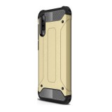Utángyártott Xiaomi Redmi 8A, Műanyag hátlap védőtok, Defender, fémhatású, Arany