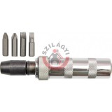 Üthető csavarbehajtó cserélhető bitfejekkel 4 részes