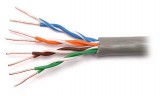 UTP CAT5e kábel, csatlakozó és törésgátló nélkül 1m