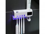 UV tooth brush sterilizer Falra szerelhető UV fogkefe sterilizáló és fogkrém adagoló