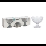 Üveg fagyis pohár szett 3db YE6000090