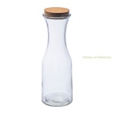 Üvegkancsó parafadugóval, 1000 ml