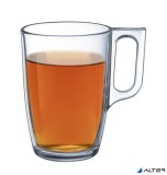 . Üvegpohár, füllel, 6 db-os szett, 40 cl, 'CoffeeTime'