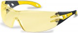 Uvex Pheos munkavédelmi védőszemüveg sárga színben