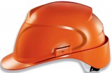 Uvex polietilén munkavédelmi sisak narancs színben